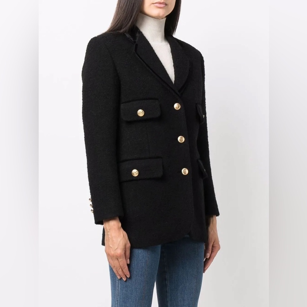 Sandro Nikita Blazer - NWT! Size 34 (US2/XS) Black Wool Blazer